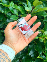 Load image into Gallery viewer, Kansas City Chiefs Shot Glass - Permanent Vinyl Design for Durability - 2 fl oz Capacity
