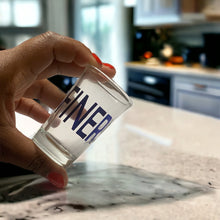 Load image into Gallery viewer, Unique Zeta Phi Beta Sorority &#39;Finer&#39; Shot Glasses - Perfect for Greek Life Parties
