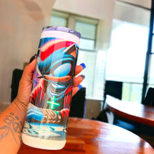 Load image into Gallery viewer, Shadow the Hedgehog Tumbler - Printed on Permanent Vinyl and Epoxy Resin Coated for Durability
