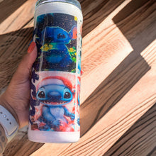 Load image into Gallery viewer, Handcrafted Stitch Inspired Tumbler Cup with Glitter Epoxy - Perfect Gift Idea
